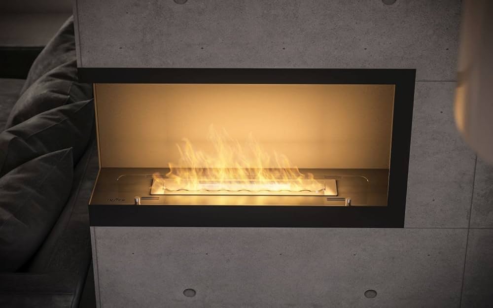 Corner bioethanol fireplaces