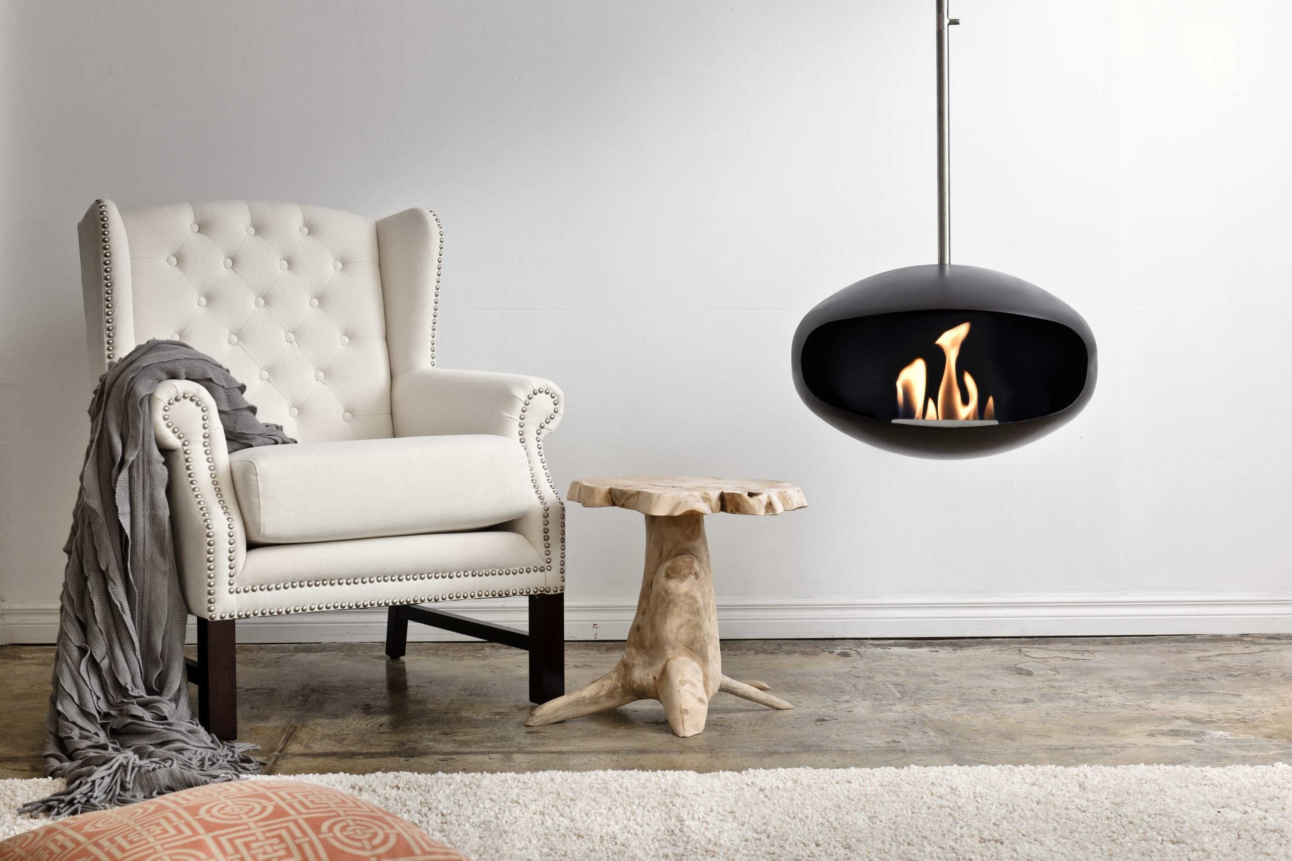 Hanging bioethanol fireplaces