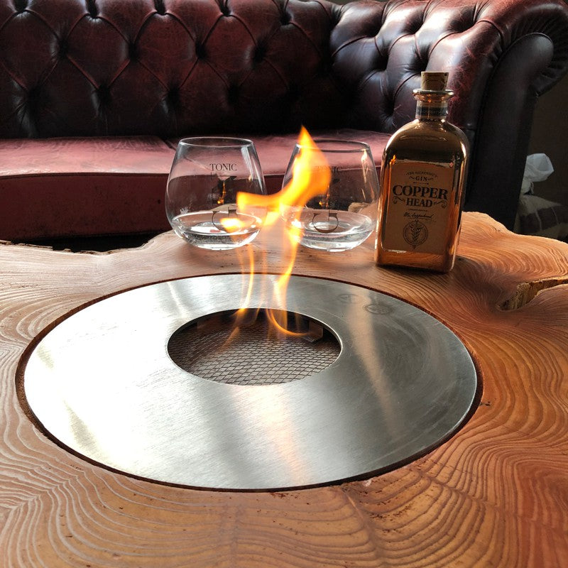 Round bioethanol burners