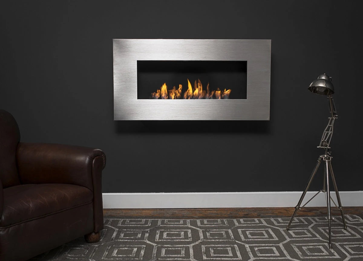Wall mounted bioethanol fireplaces