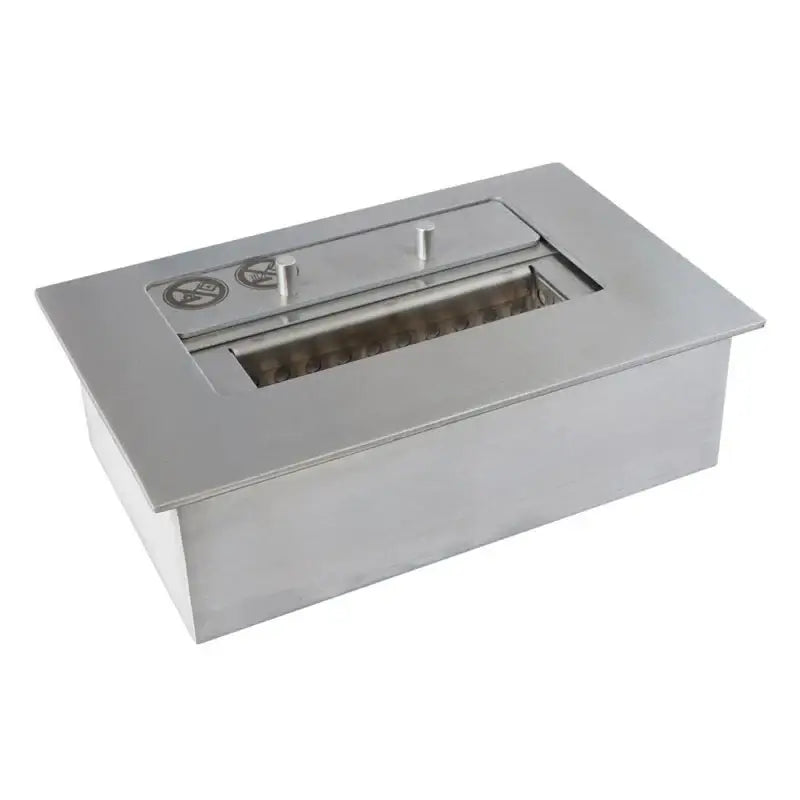 1.5 Litre Bioethanol Burner by ScandiFlames, stainless steel design for indoor use, features large flame and manual operation.