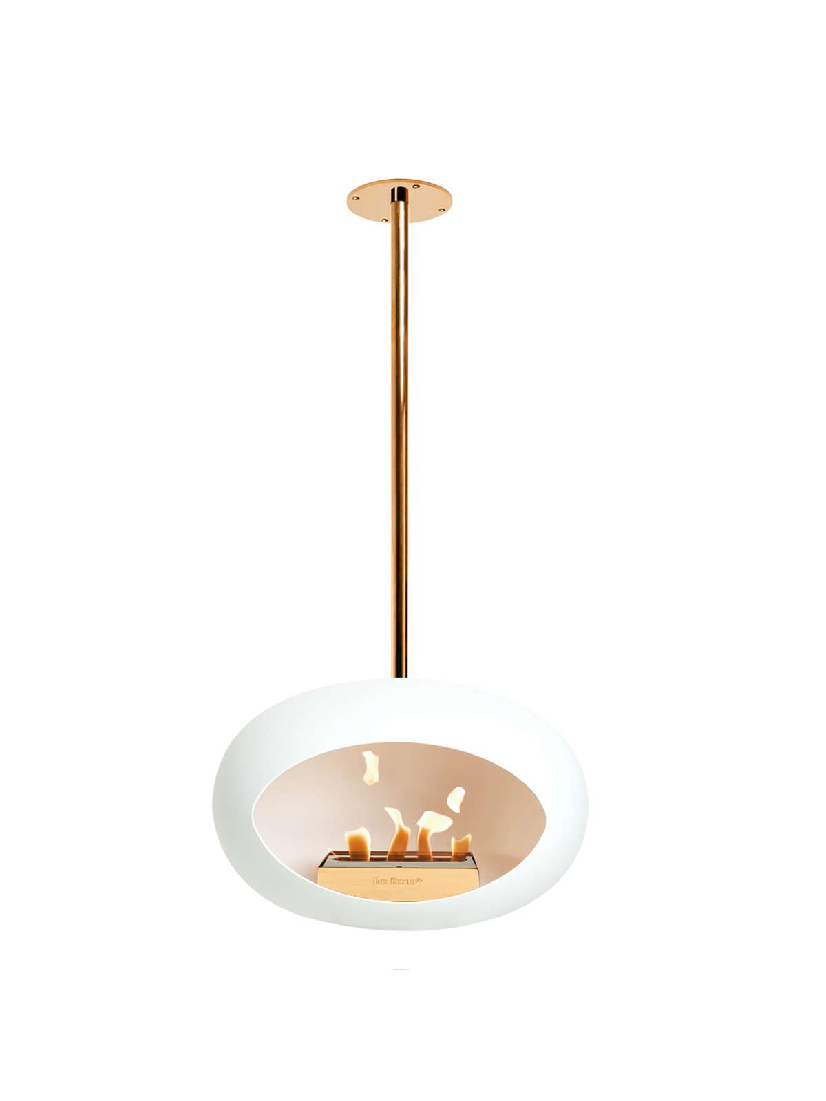 Hanging Bioethanol Fireplace Le Feu Dome Sky - White