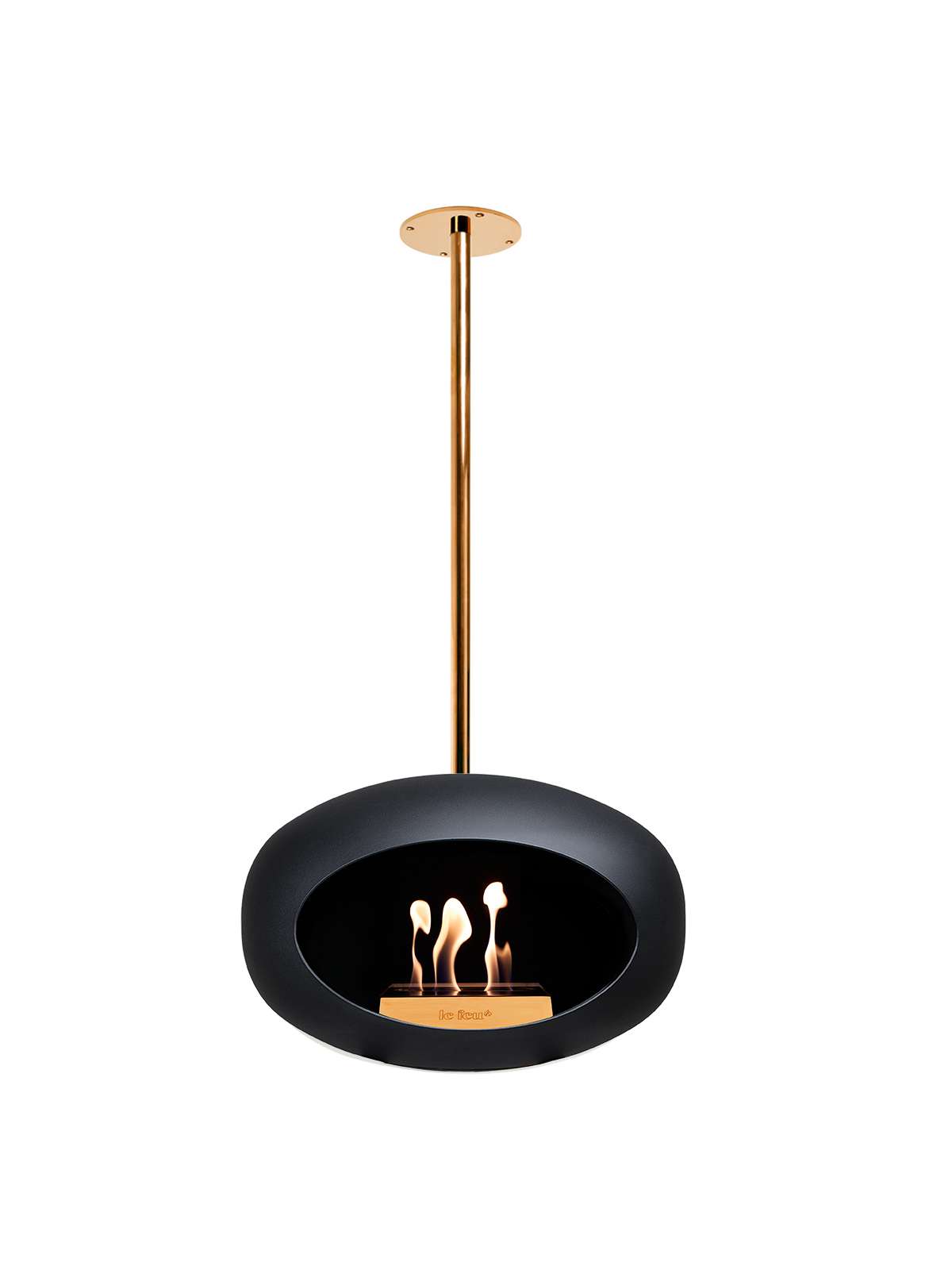 Hanging Bioethanol Fireplace Le Feu Dome Sky - Black