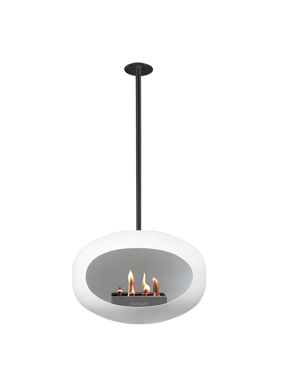 Hanging Bioethanol Fireplace Le Feu Dome Sky - White