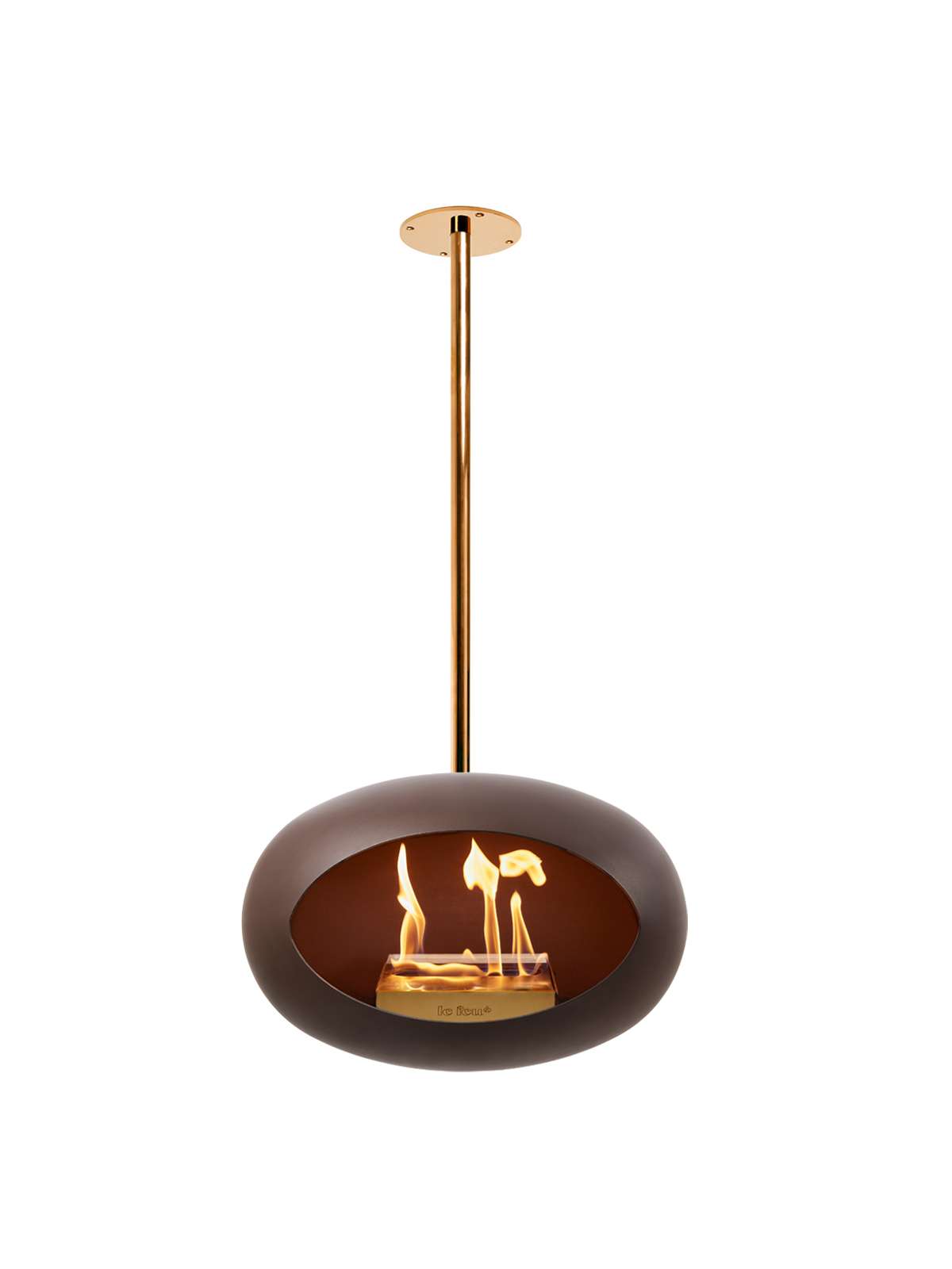 Hanging Bioethanol Fireplace Le Feu Dome Sky - Mocca