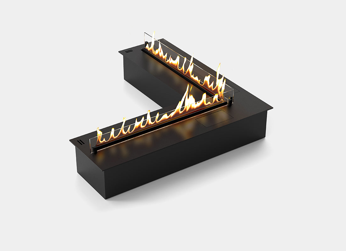 DALEX 900 Сorner - аrt.01 Automatic Bioethanol Fireplace Auto smart wifi bioethanol fireplaces