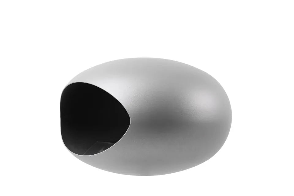 Freestanding Bioethanol Fireplace Le Feu Dome Ground Low - Nickel