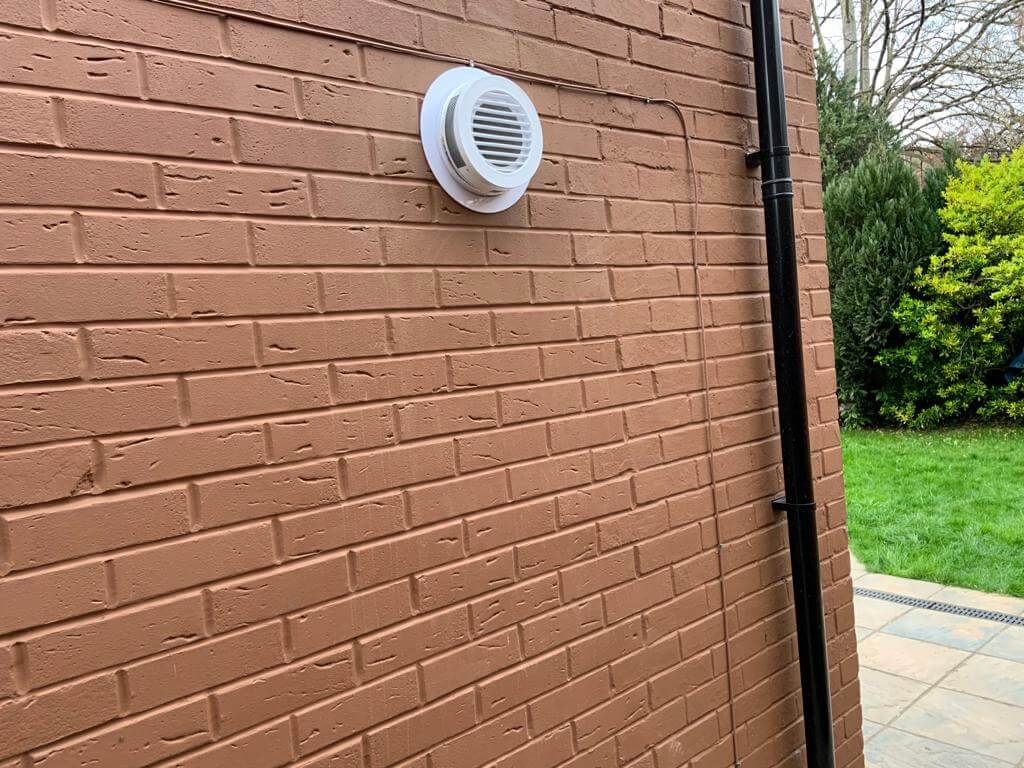 White outdoor grill