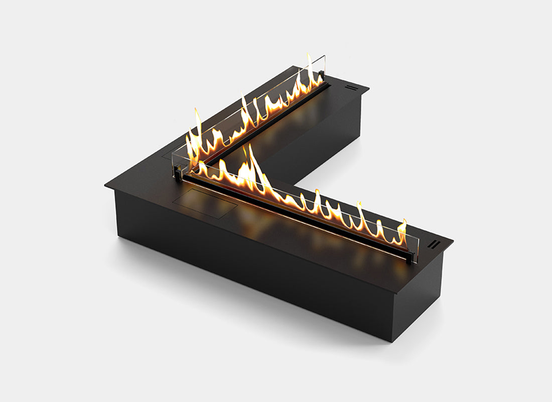 DALEX 900 Сorner - аrt.01 Automatic Bioethanol Fireplace Auto smart wifi bioethanol fireplaces