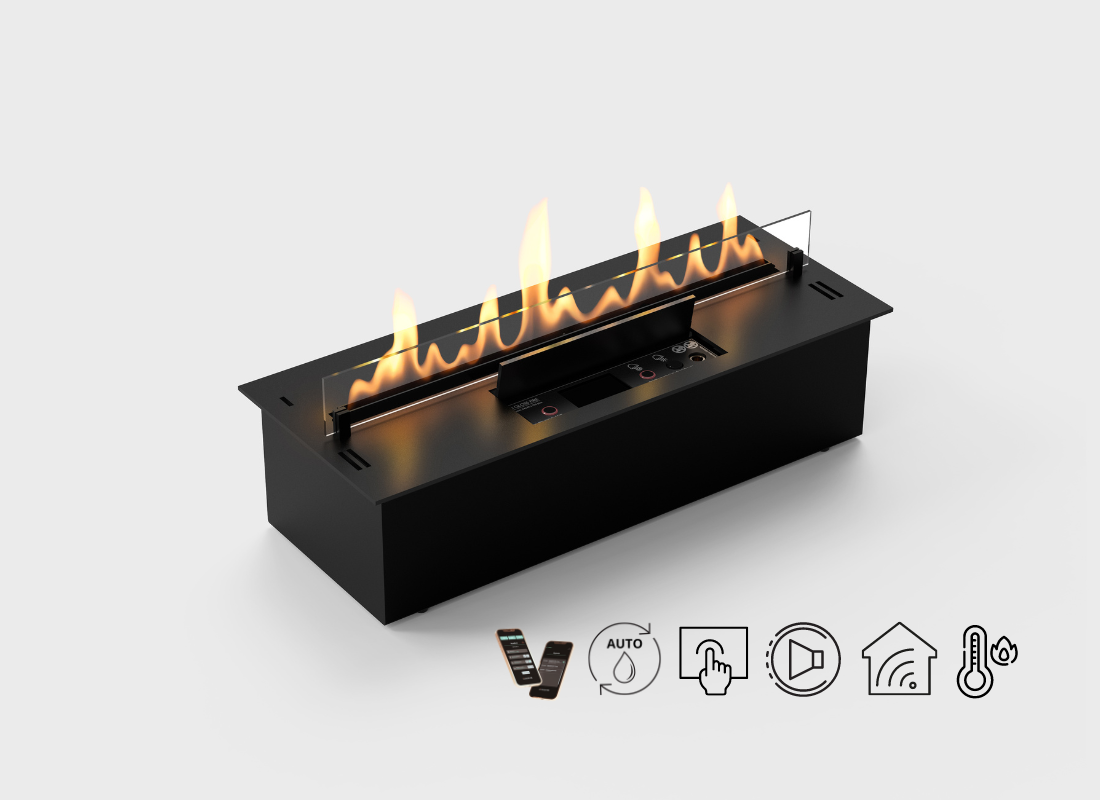 Automatic bioethanol fireplace DALEX Touch 700