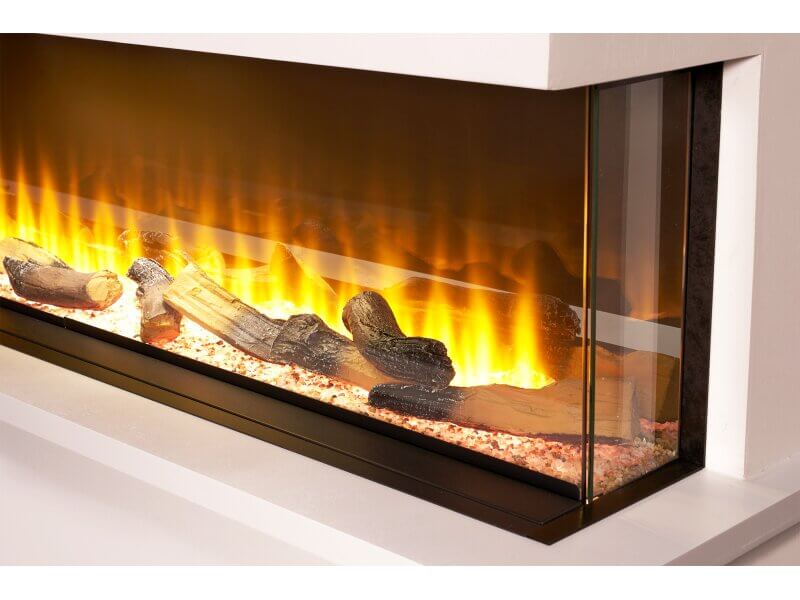 Adam Sahara Panoramic Media Wall Electric Fire, 51 Inch