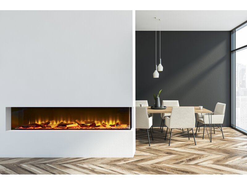 Acantha Aspire 150 Corner View Media Wall Electric fire