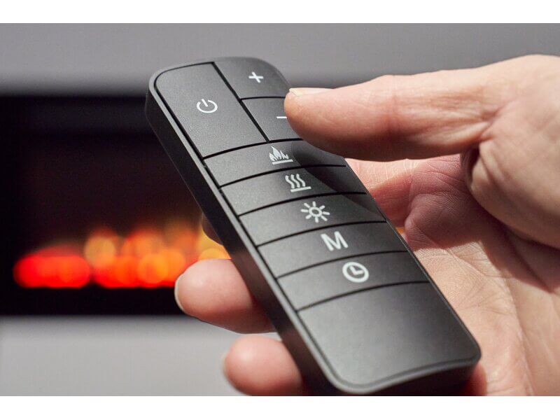 Adam Orlando Inset / Wall Mounted Electric Fire, 42 Inch