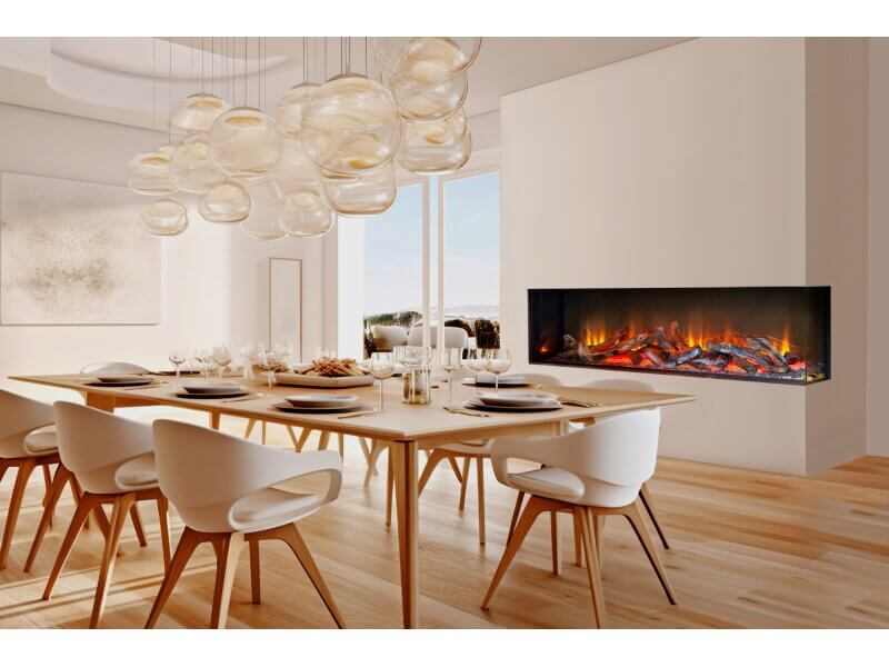 Acantha Ignis 1500 Corner View Media Wall Electric Fire