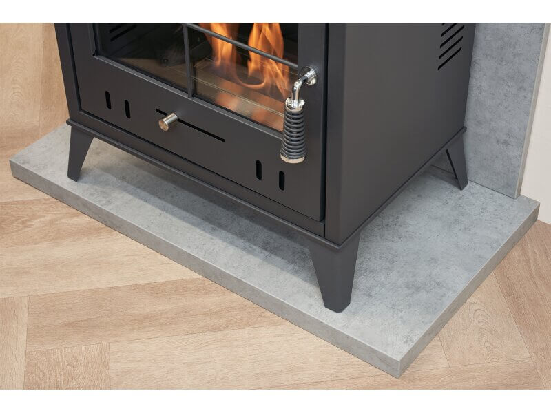 OKO S4 Bio Ethanol Stove in Charcoal Grey