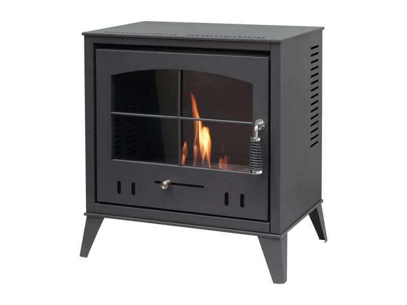 OKO S4 Bio Ethanol Stove in Charcoal Grey