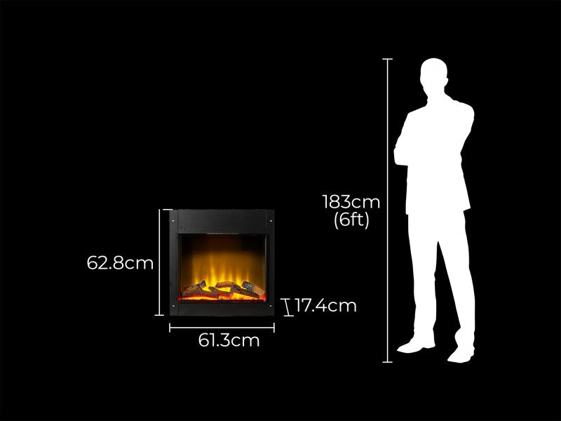 Acantha Aspire 50 SQ Fully Inset Media Wall Electric Fire