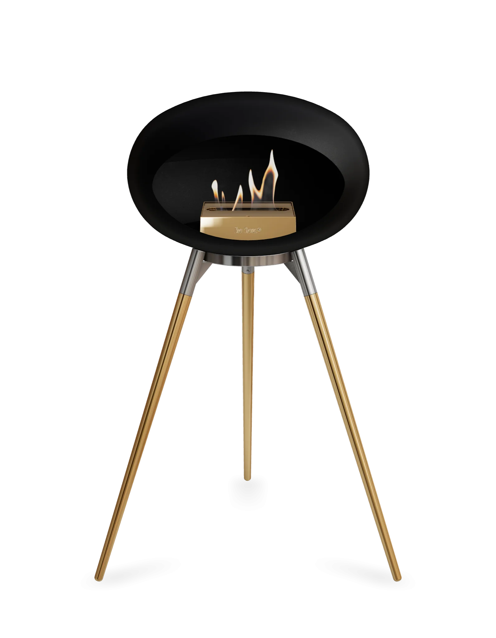 Freestanding Bioethanol Fireplace Le Feu Dome Ground - Black