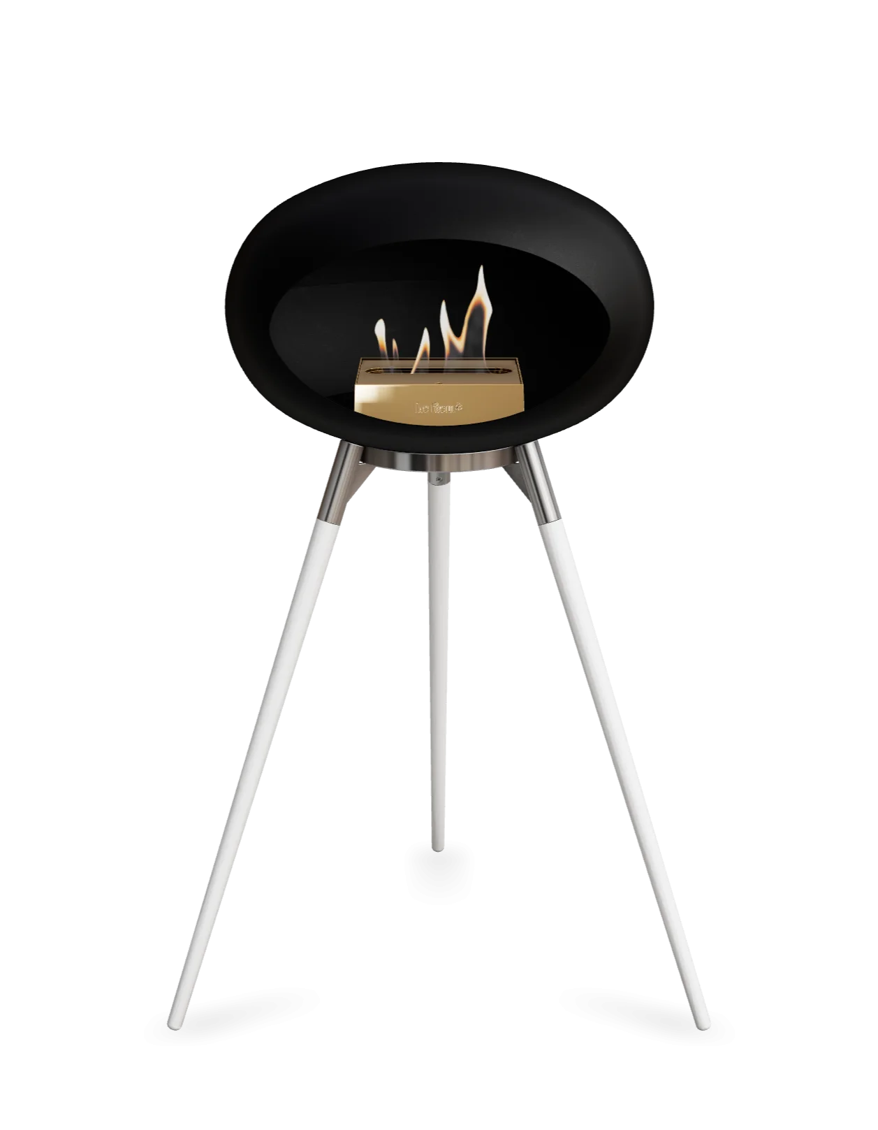 Freestanding Bioethanol Fireplace Le Feu Dome Ground - Black