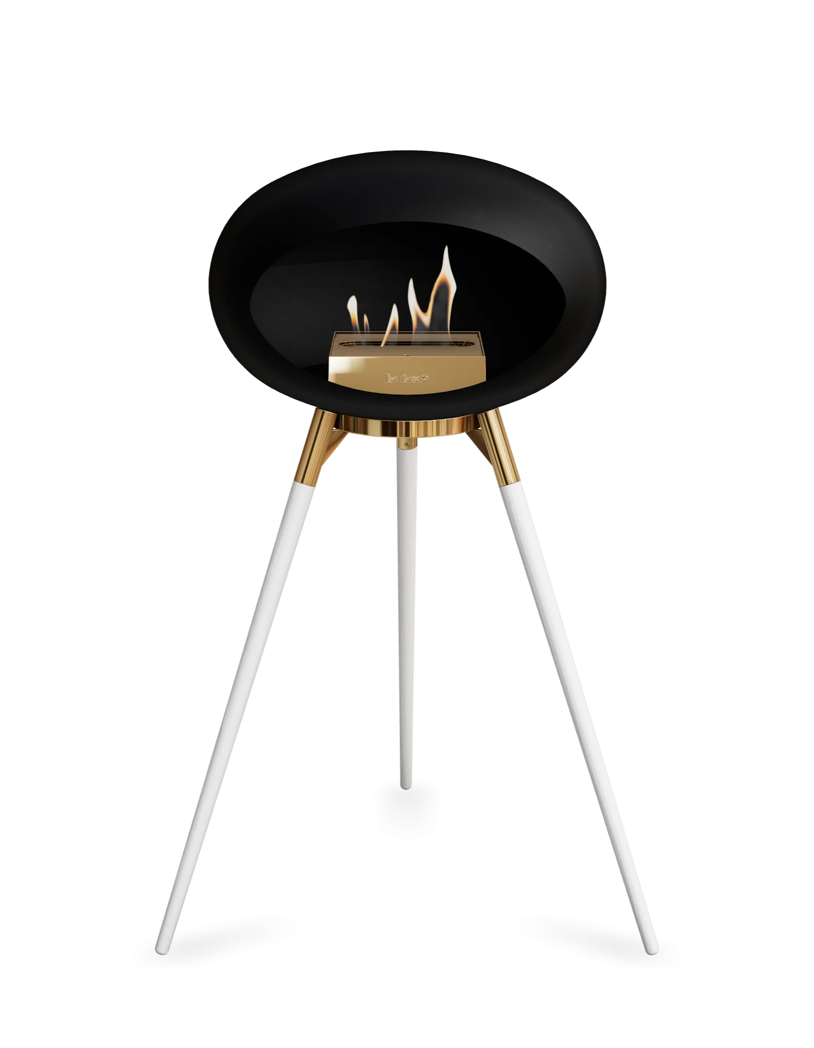 Freestanding Bioethanol Fireplace Le Feu Dome Ground - Black
