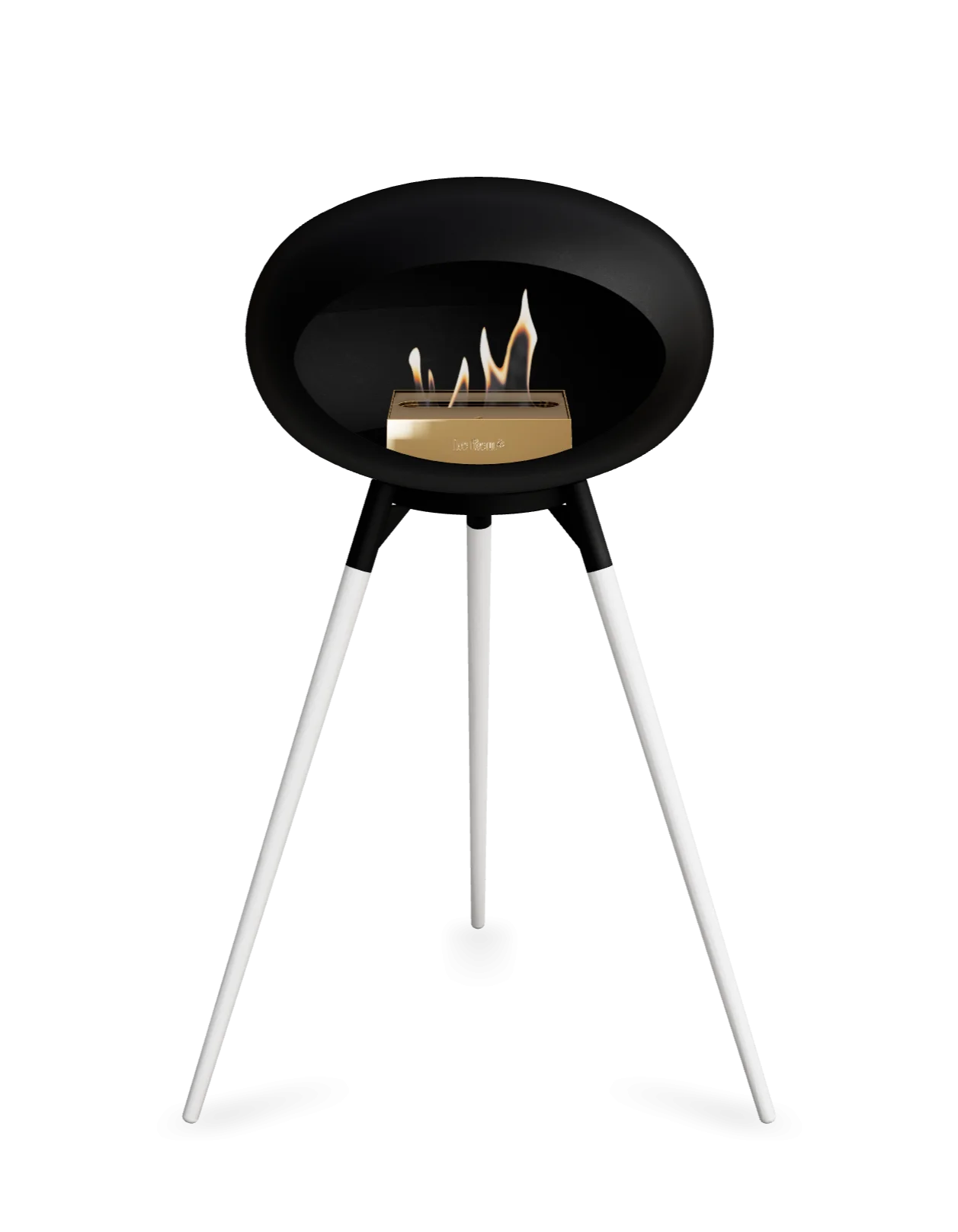 Freestanding Bioethanol Fireplace Le Feu Dome Ground - Black