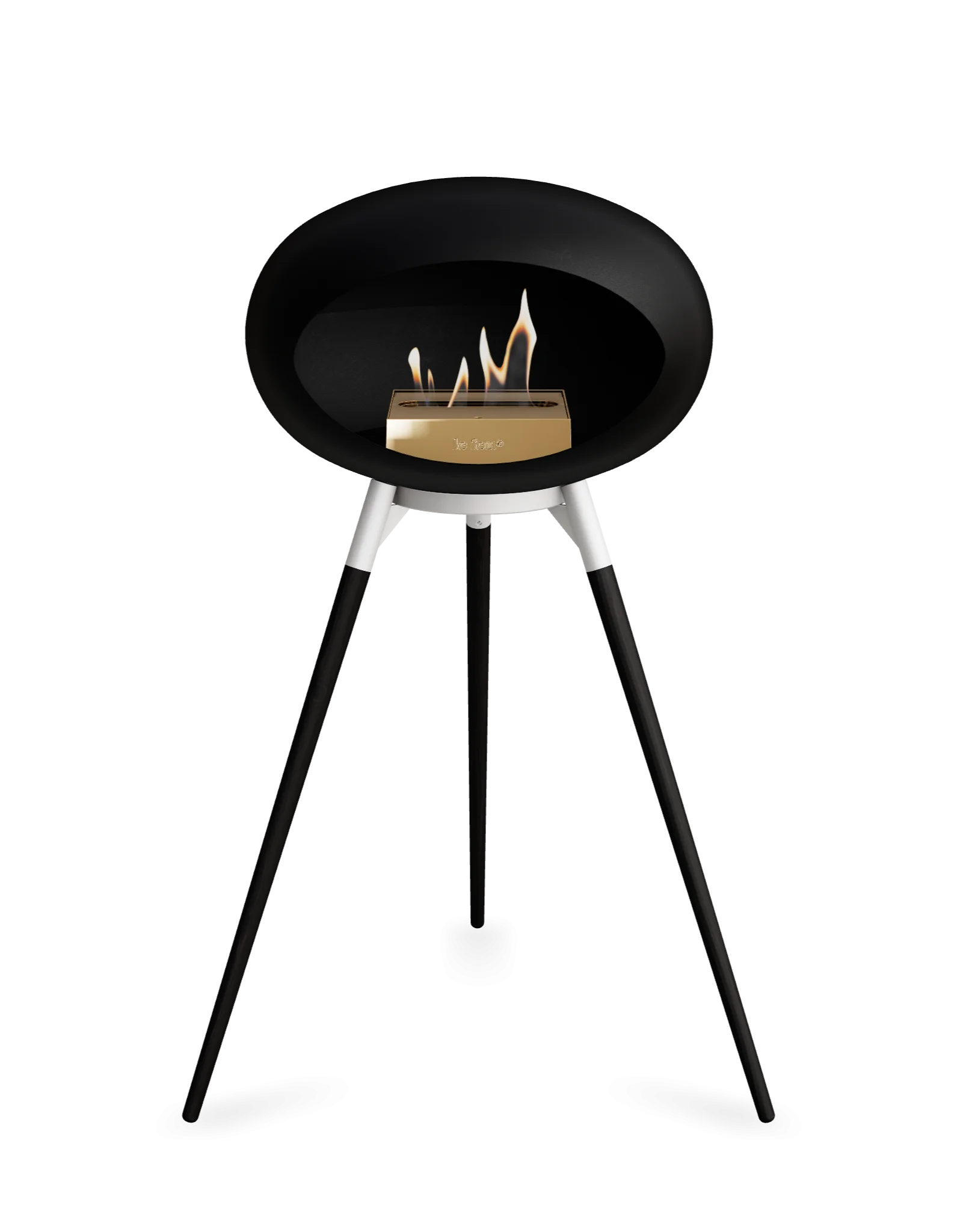 Freestanding Bioethanol Fireplace Le Feu Dome Ground - Black