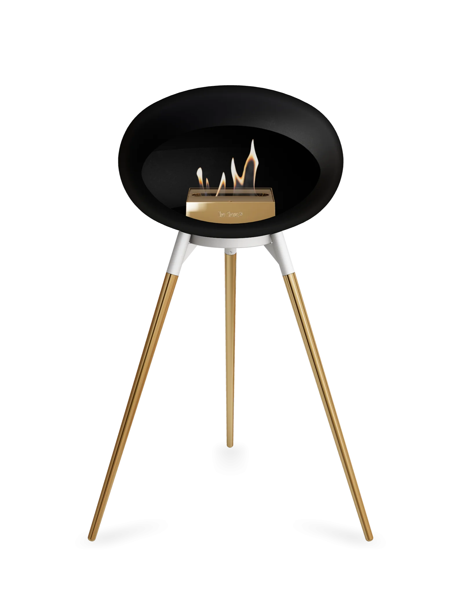 Freestanding Bioethanol Fireplace Le Feu Dome Ground - Black