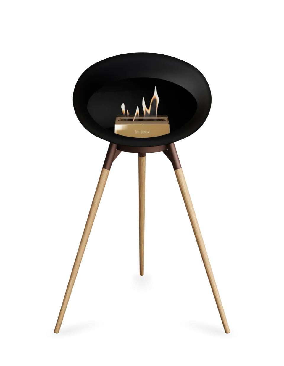 Freestanding Bioethanol Fireplace Le Feu Dome Ground - Black