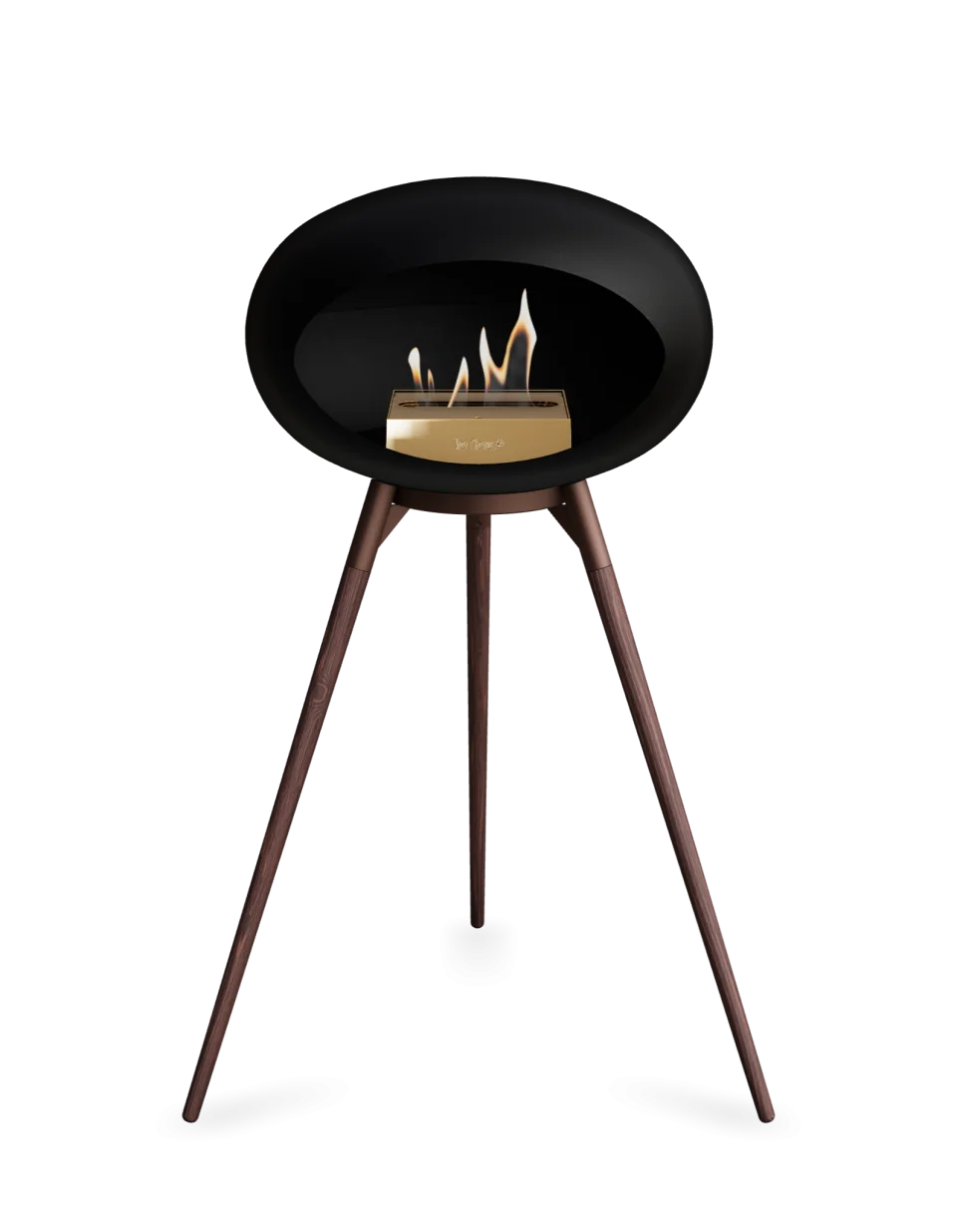 Freestanding Bioethanol Fireplace Le Feu Dome Ground - Black