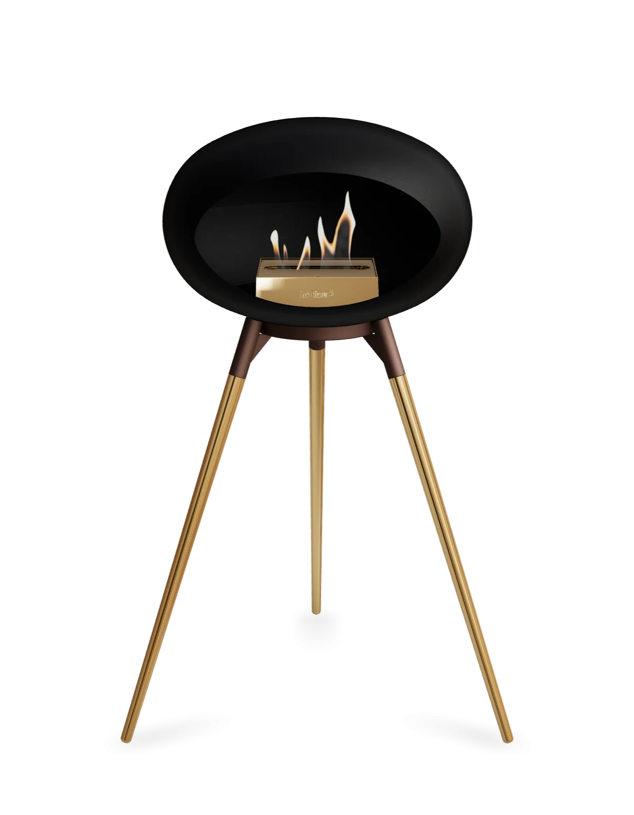 Freestanding Bioethanol Fireplace Le Feu Dome Ground - Black