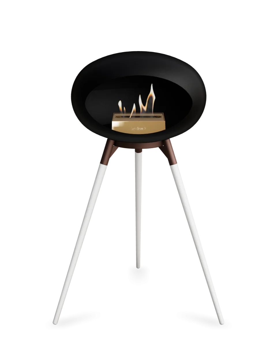 Freestanding Bioethanol Fireplace Le Feu Dome Ground - Black