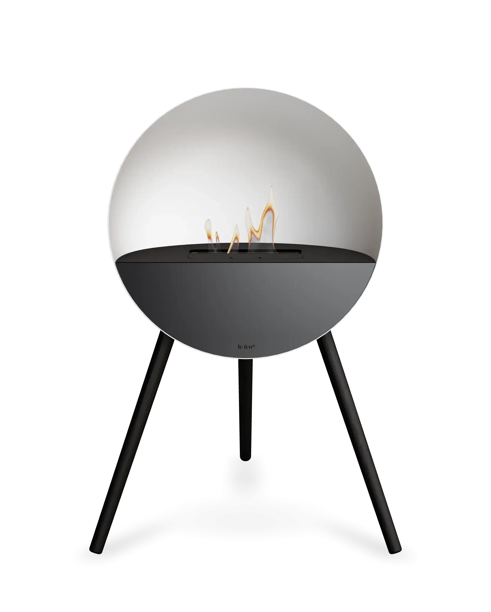 Freestanding Bioethanol Fireplace Le Feu Eye - White