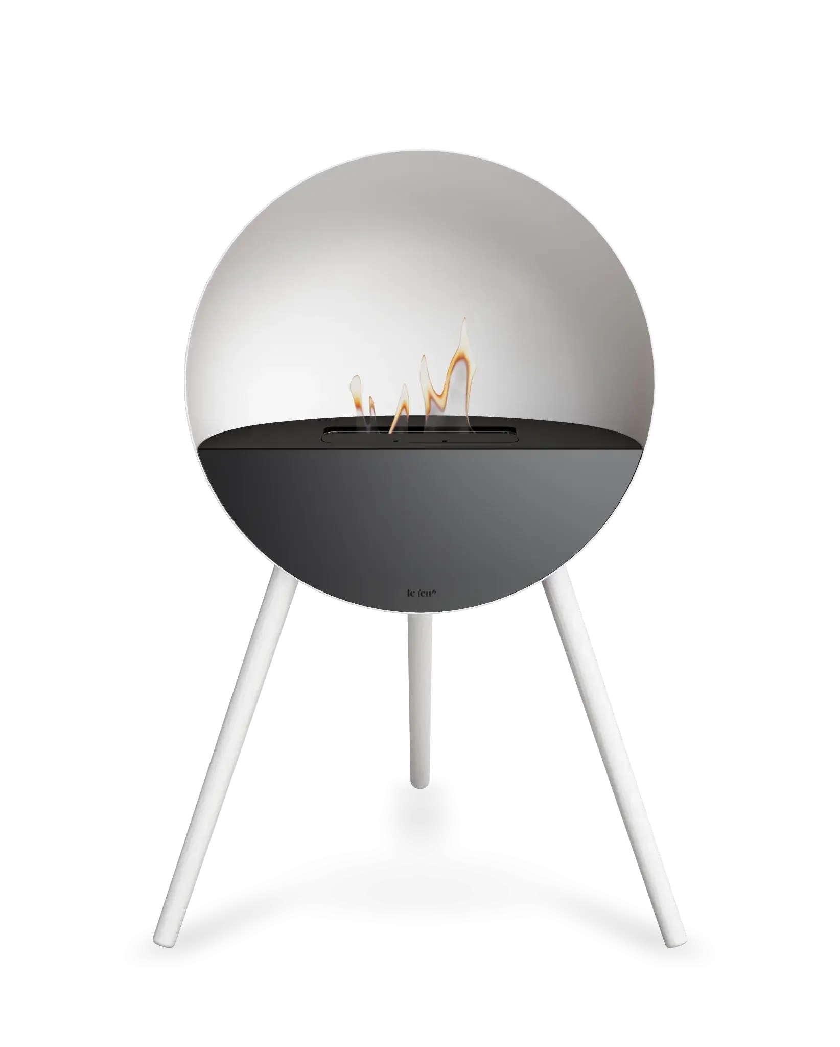 Freestanding Bioethanol Fireplace Le Feu Eye - White