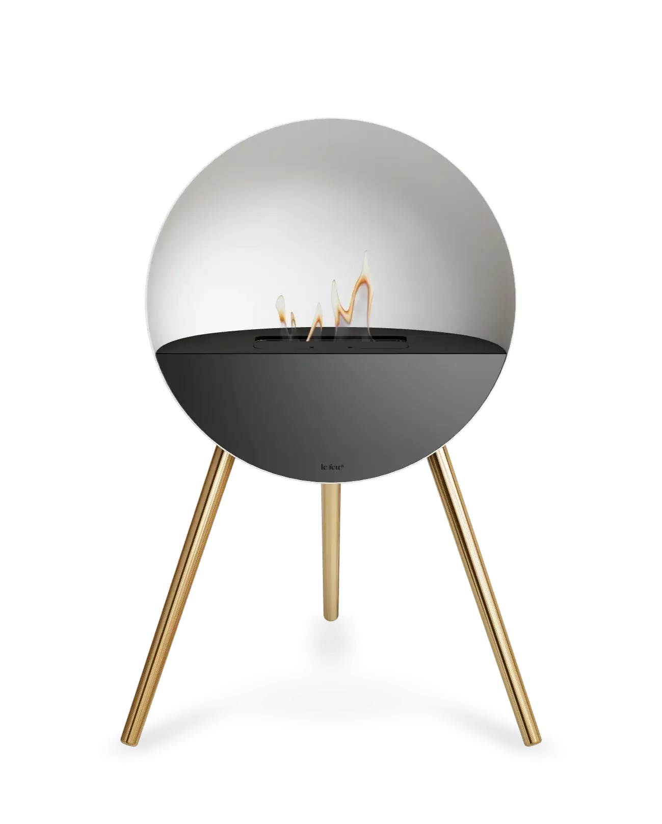 Freestanding Bioethanol Fireplace Le Feu Eye - White