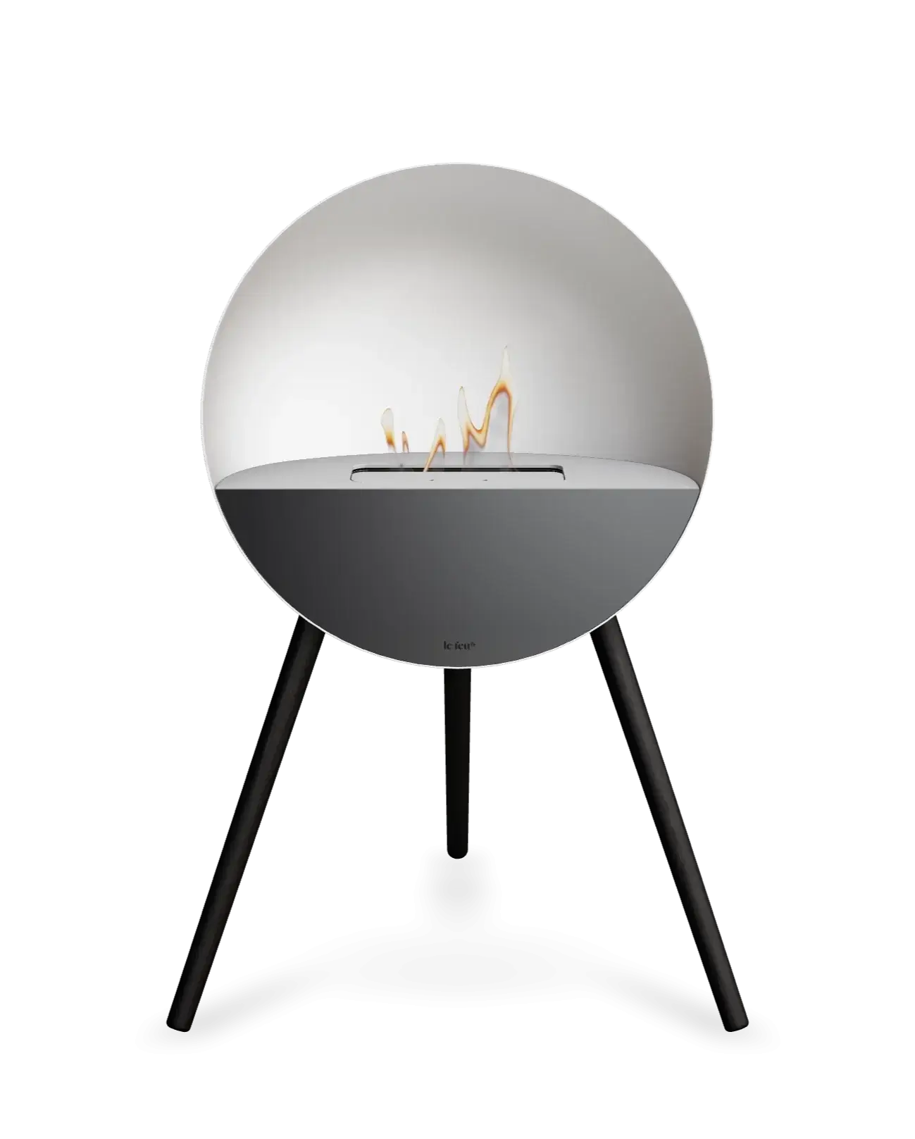 Freestanding Bioethanol Fireplace Le Feu Eye - White