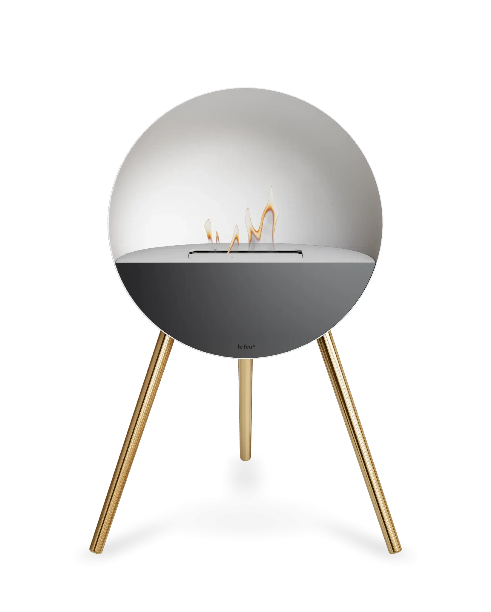 Freestanding Bioethanol Fireplace Le Feu Eye - White
