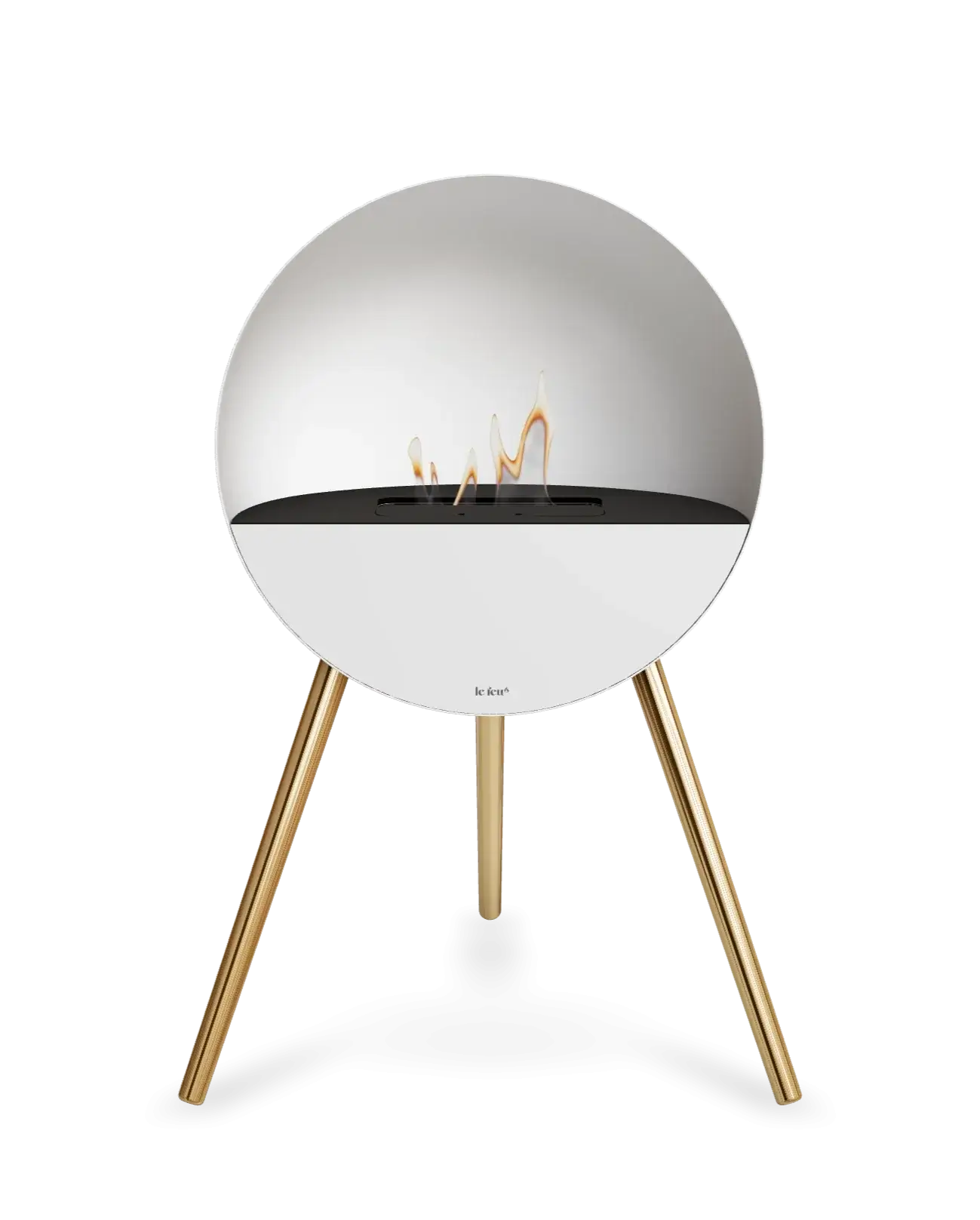 Freestanding Bioethanol Fireplace Le Feu Eye - White