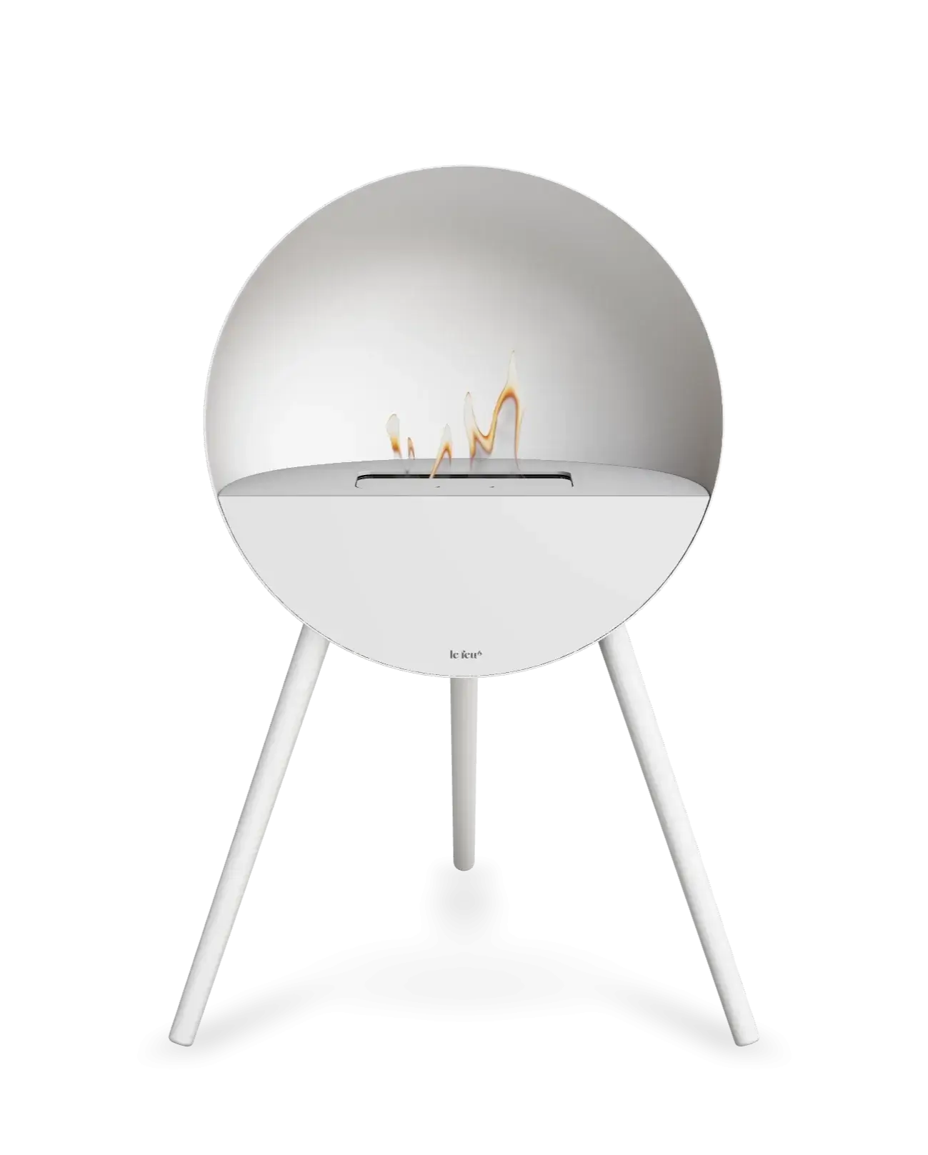 Freestanding Bioethanol Fireplace Le Feu Eye - White