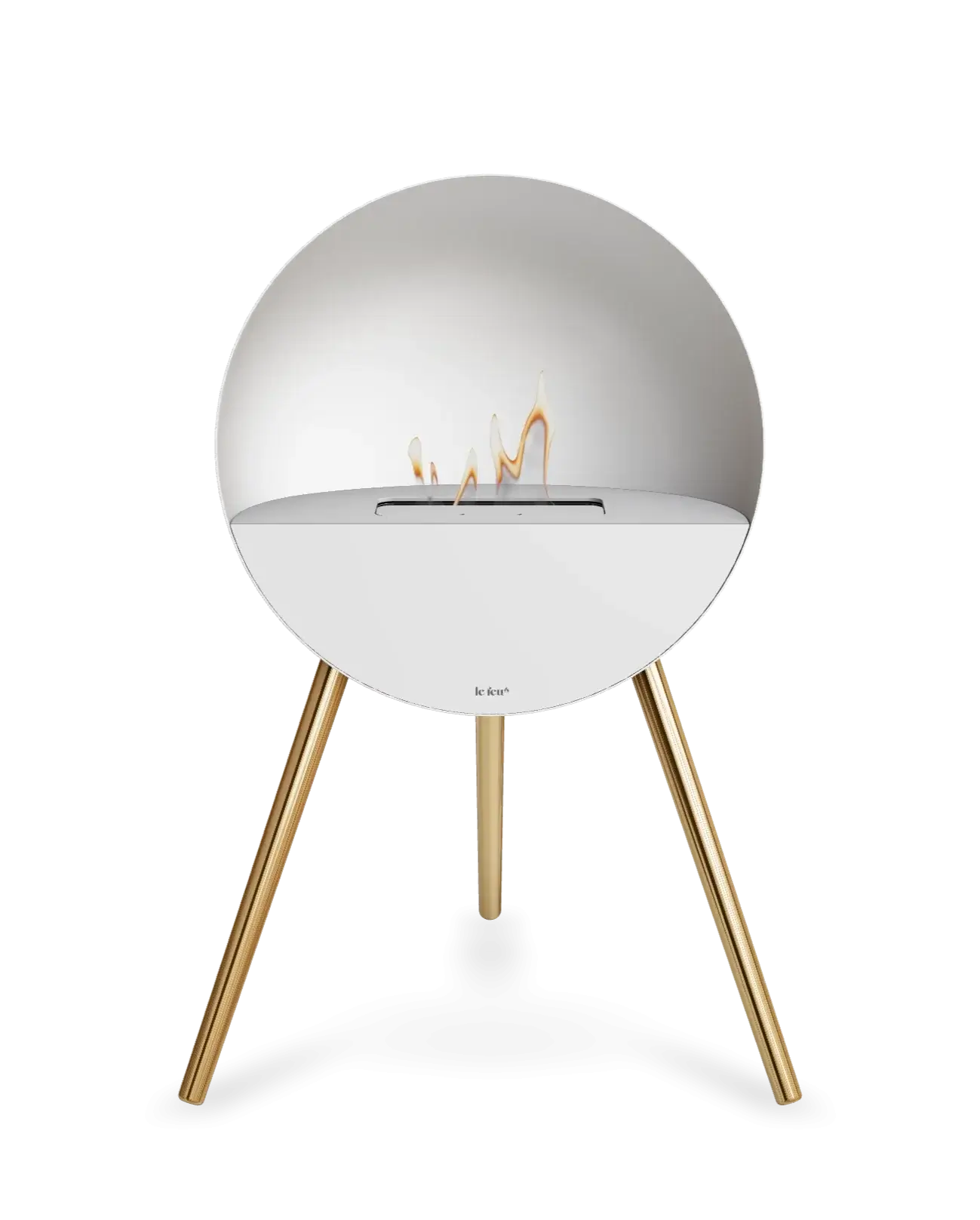Freestanding Bioethanol Fireplace Le Feu Eye - White