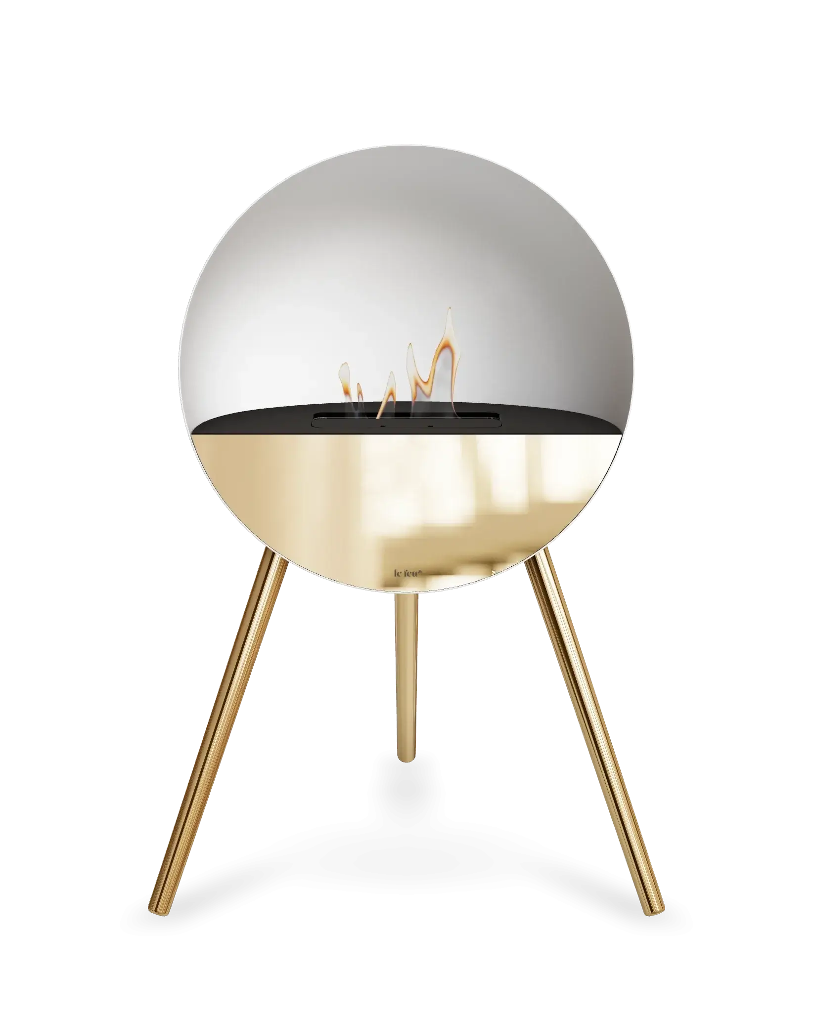 Freestanding Bioethanol Fireplace Le Feu Eye - White