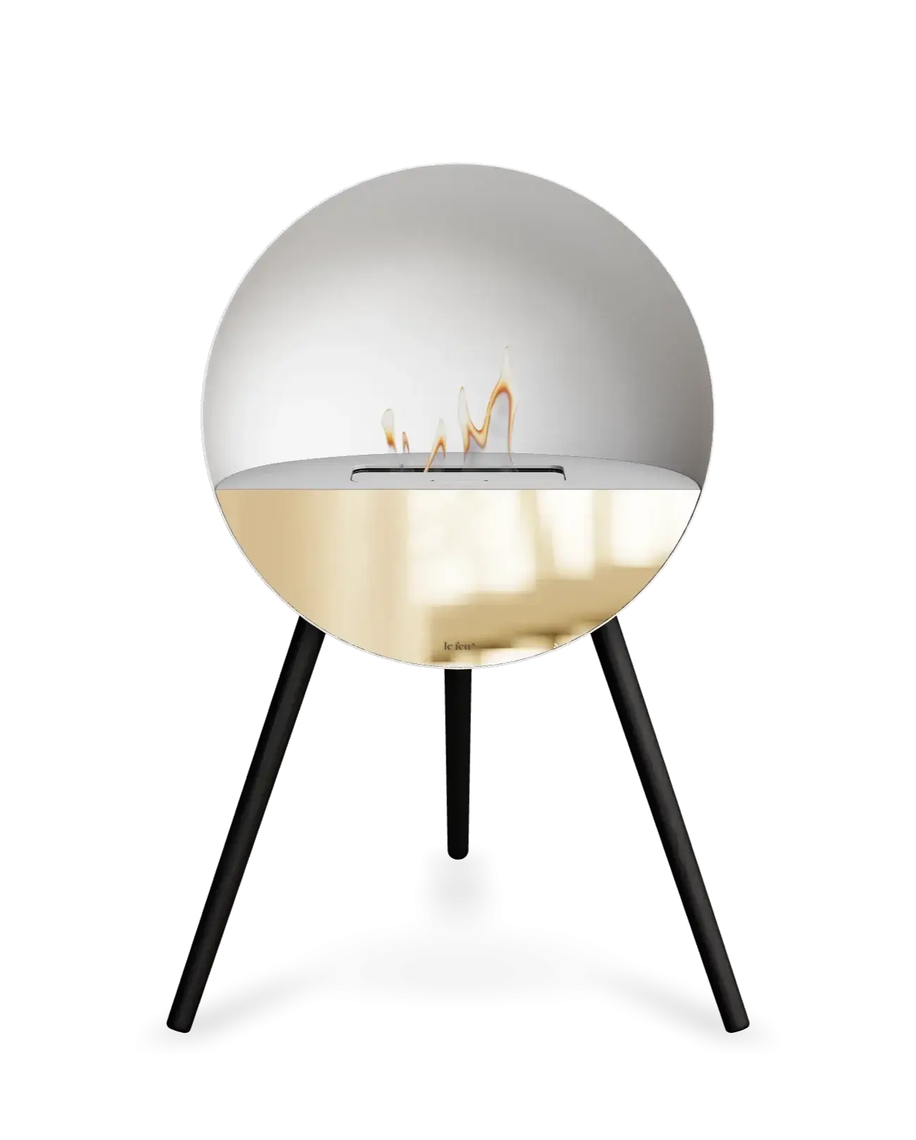 Freestanding Bioethanol Fireplace Le Feu Eye - White