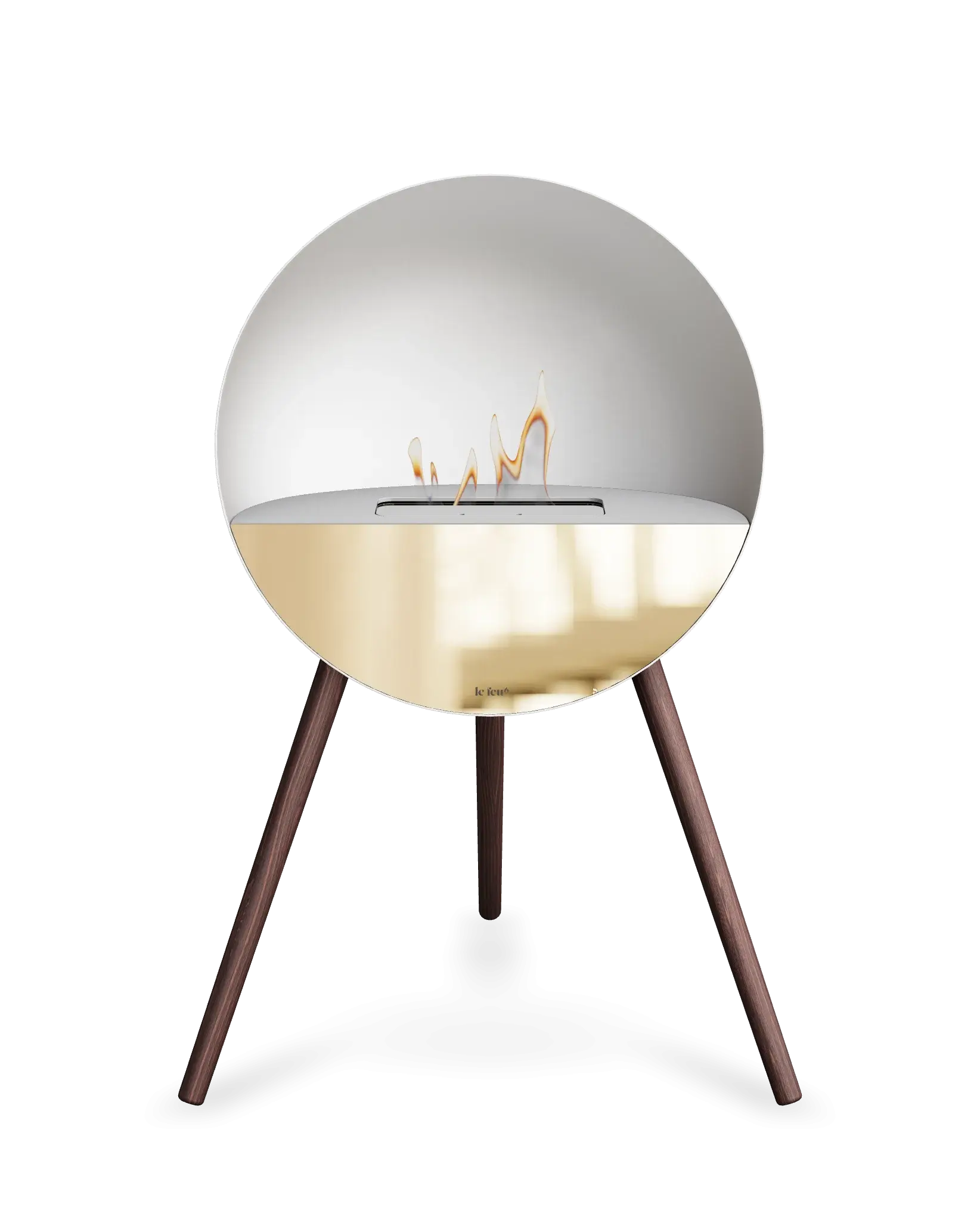 Freestanding Bioethanol Fireplace Le Feu Eye - White
