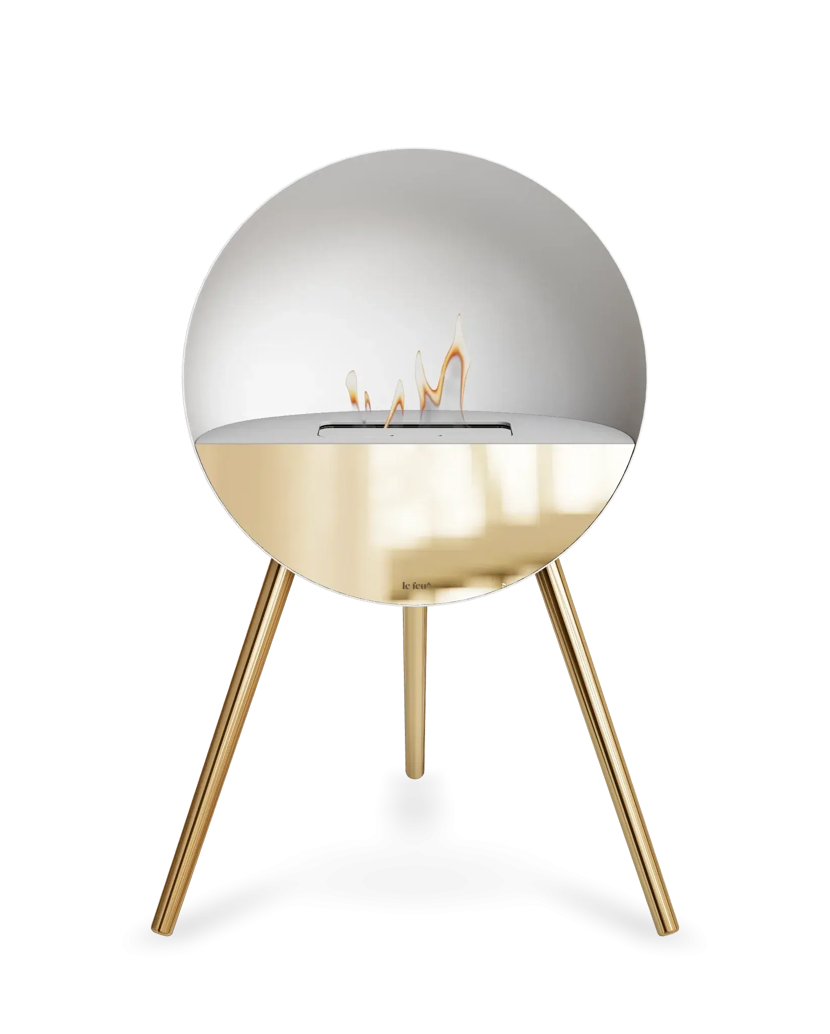 Freestanding Bioethanol Fireplace Le Feu Eye - White