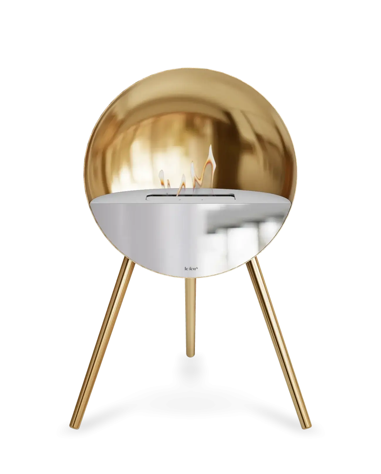 Freestanding Bioethanol Fireplace Le Feu Eye - Rose Gold