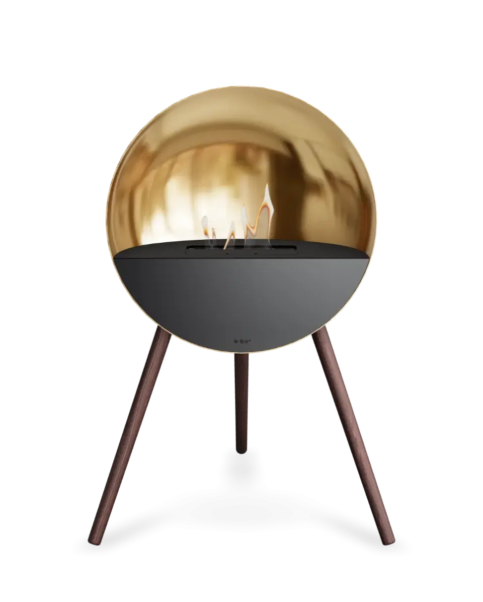 Freestanding Bioethanol Fireplace Le Feu Eye - Rose Gold