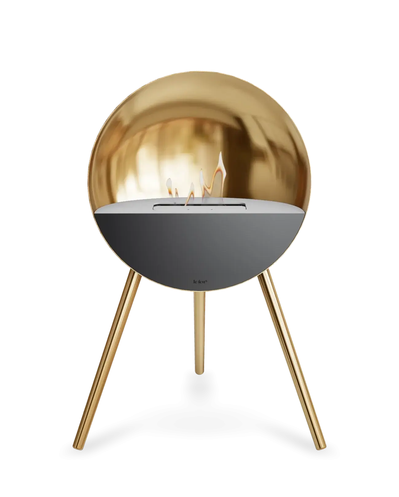 Freestanding Bioethanol Fireplace Le Feu Eye - Rose Gold