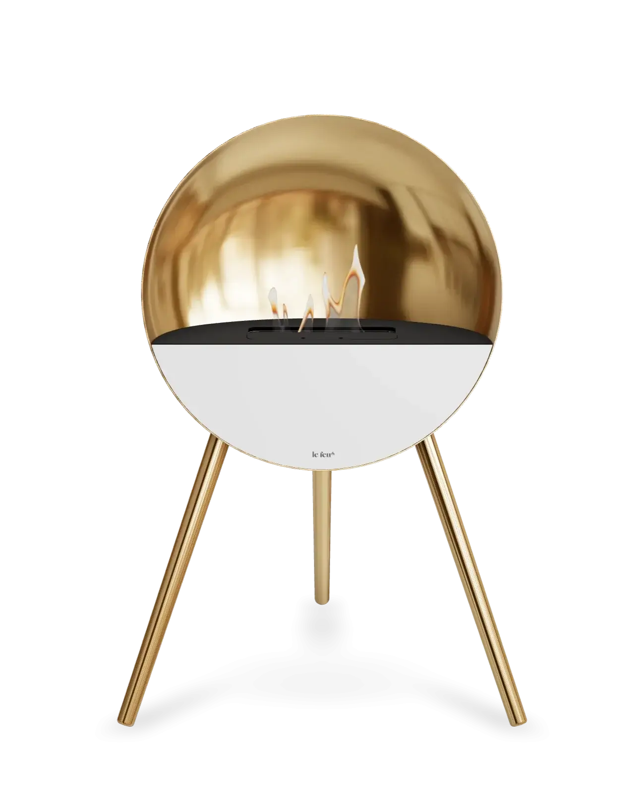 Freestanding Bioethanol Fireplace Le Feu Eye - Rose Gold