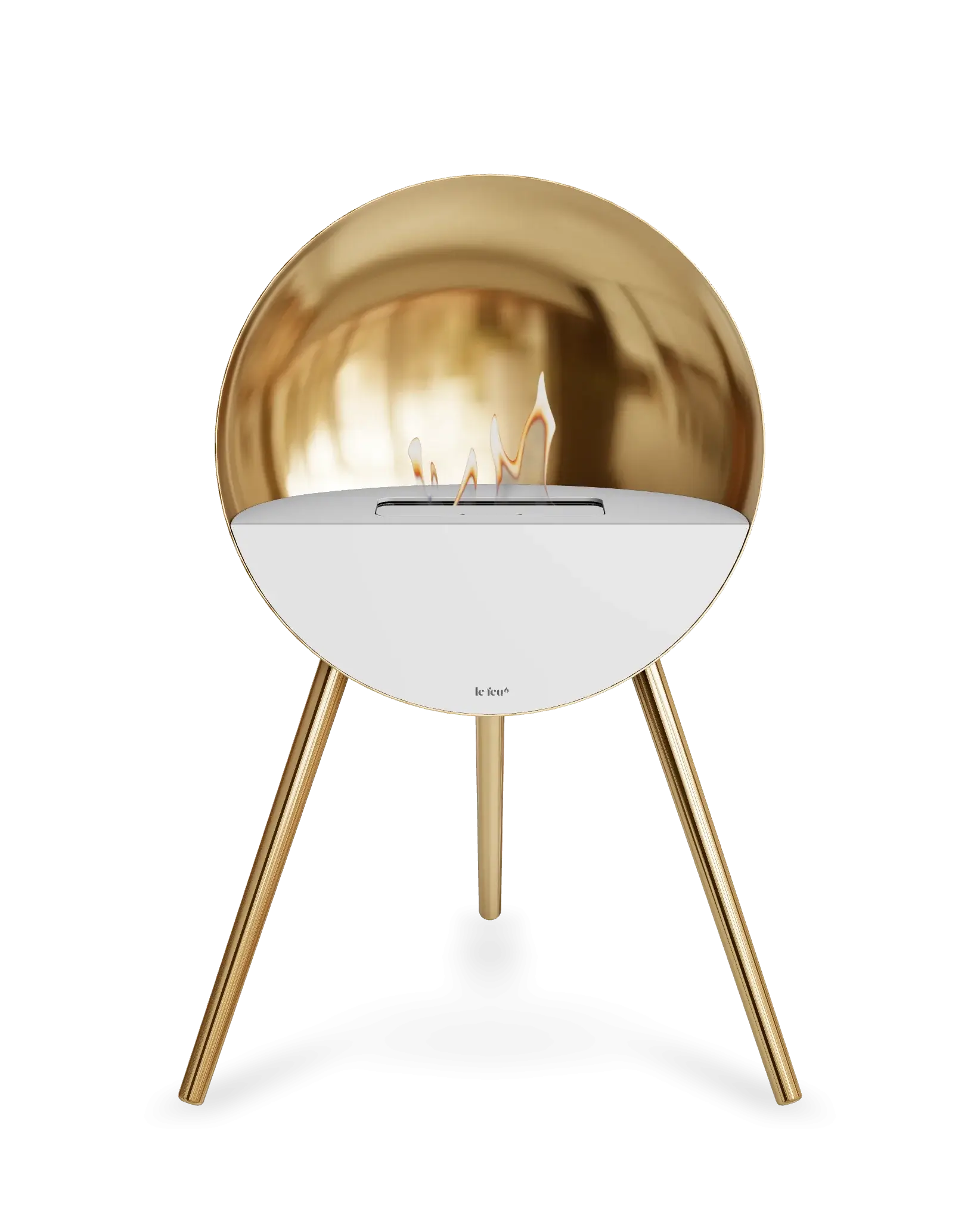 Freestanding Bioethanol Fireplace Le Feu Eye - Rose Gold