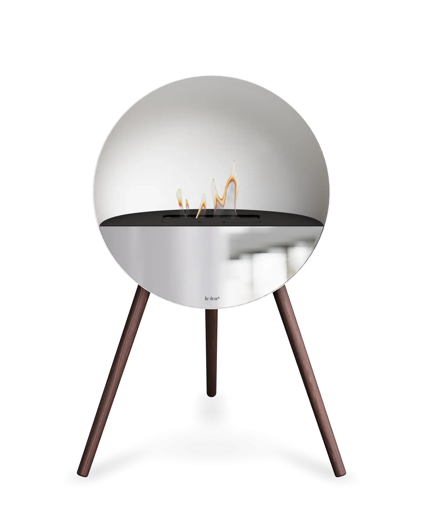 Freestanding Bioethanol Fireplace Le Feu Eye - White
