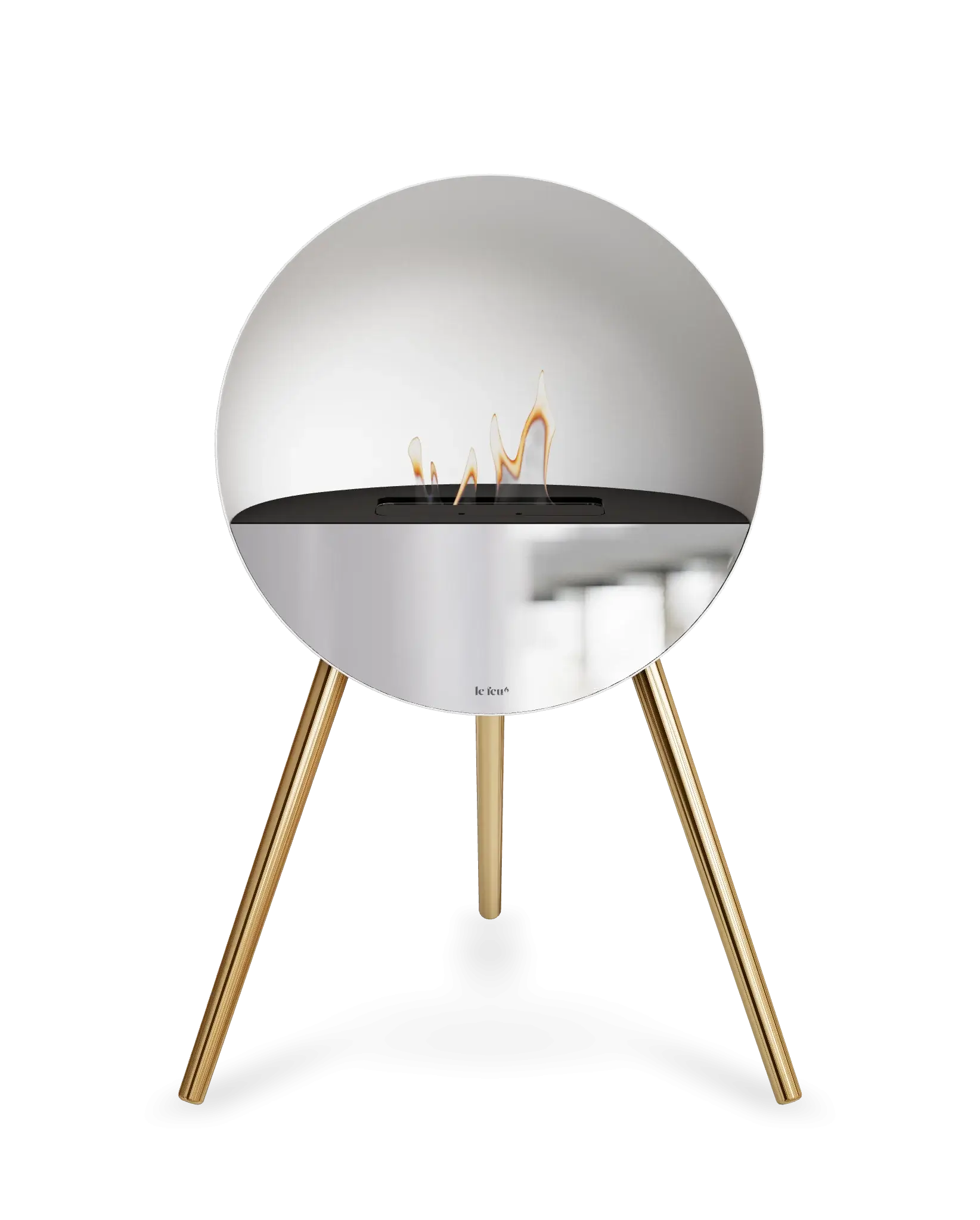 Freestanding Bioethanol Fireplace Le Feu Eye - White